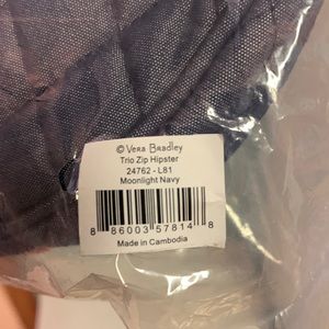 NWT, Factory Sealed Trio Zip Hipster in Moonlight Navy